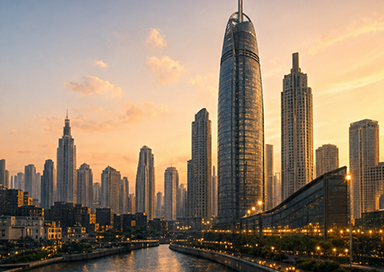 Modern skyscrapers
